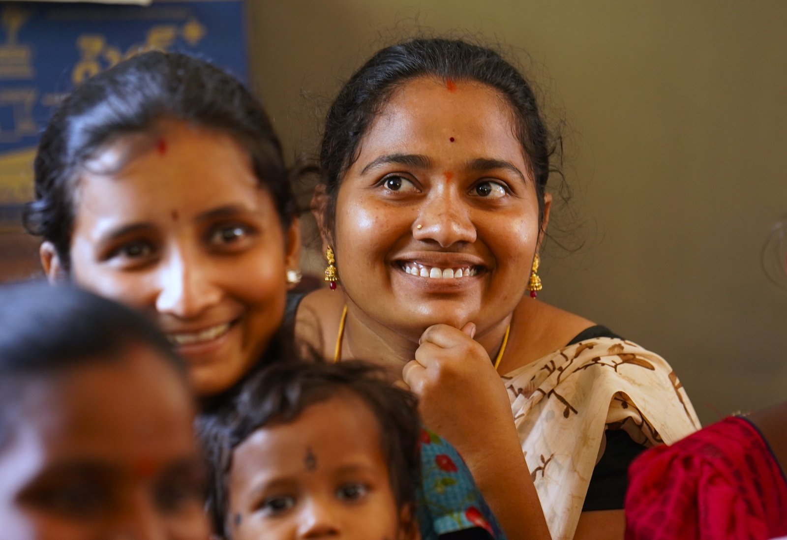 A community health camp serving residents in an Indian village
